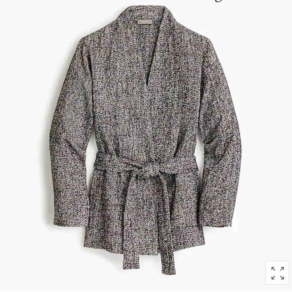 Point Sur wrap jacket in Donegal tweed NWT